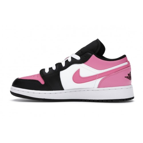 Кроссы Jordan 1 Low Pinksicle (GS) - подростковая сетка размеров
