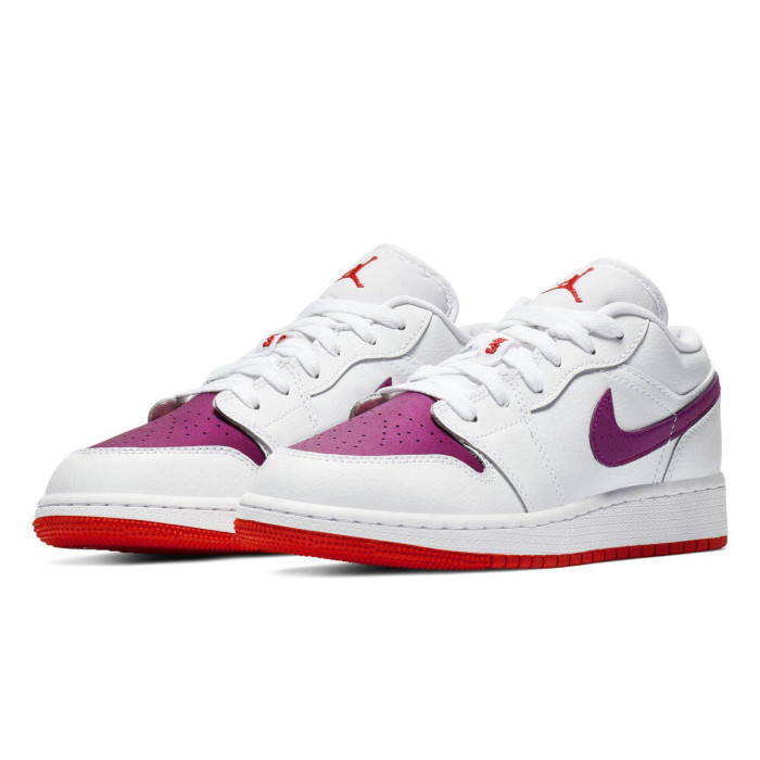 Air Jordan 1 Low GS White Berry - подростковая сетка размеров Air Jordan 1 Low GS White Berry - подростковая сетка размеров