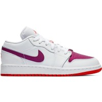 Подростковые Jordan 1 Low White True Berry (GS)