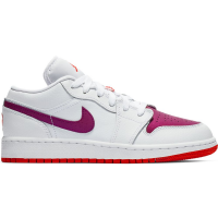 Подростковые кроссовки Jordan 1 Low White True Berry (GS)