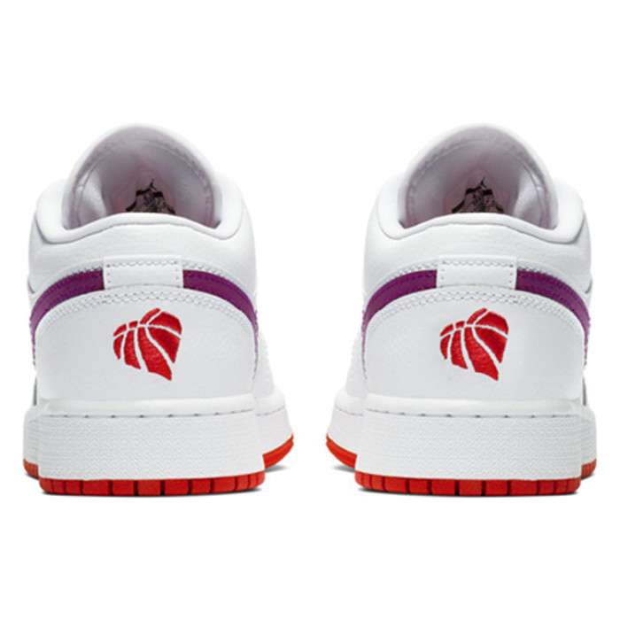 Air Jordan 1 Low GS White Berry - подростковая сетка размеров Air Jordan 1 Low GS White Berry - подростковая сетка размеров