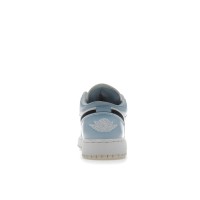Подростковые Jordan 1 Low Ice Blue Black (GS)