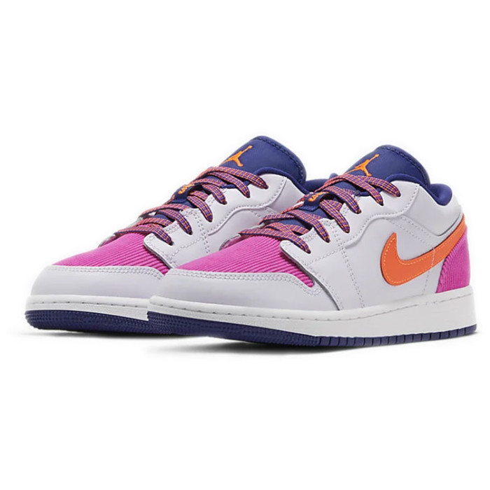 Air Jordan 1 Low GS Fire Pink Hyper Crimson - подростковая сетка размеров Air Jordan 1 Low GS Fire Pink Hyper Crimson - подростковая сетка размеров
