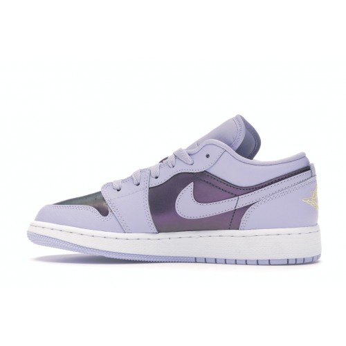 Кроссы Jordan 1 Low Oxygen Purple (GS) - подростковая сетка размеров