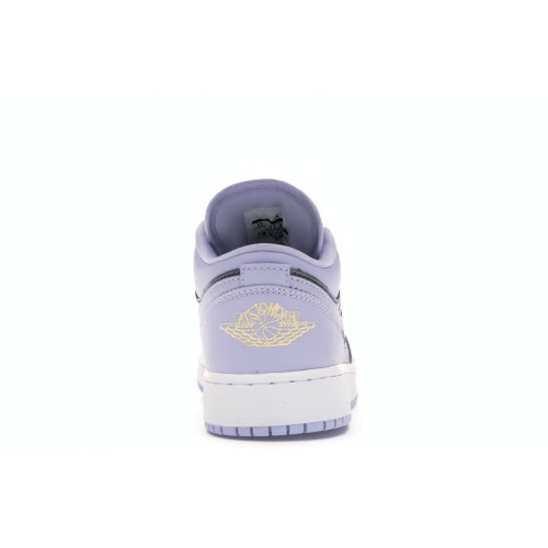 Кроссы Jordan 1 Low Oxygen Purple (GS) - подростковая сетка размеров