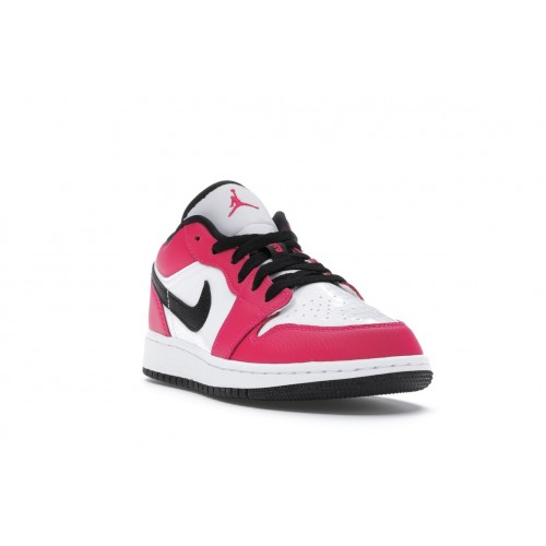 Кроссы Jordan 1 Low Rush Pink (GS) - подростковая сетка размеров