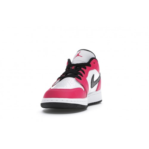 Кроссы Jordan 1 Low Rush Pink (GS) - подростковая сетка размеров