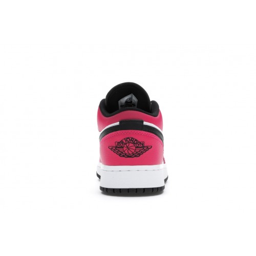 Кроссы Jordan 1 Low Rush Pink (GS) - подростковая сетка размеров