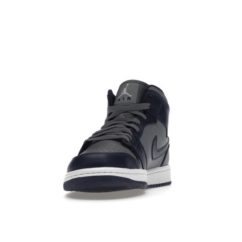 Кроссы Jordan 1 Mid Georgetown - мужская сетка размеров
