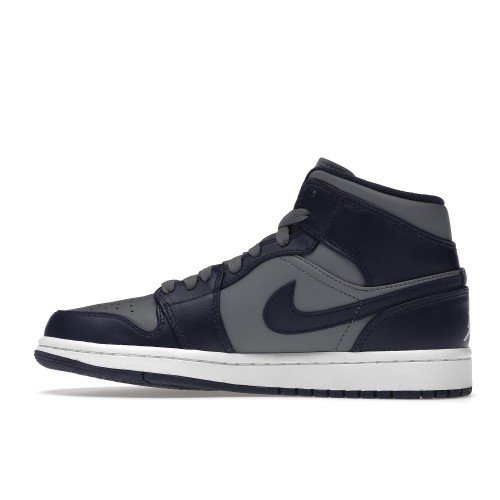 Кроссы Jordan 1 Mid Georgetown - мужская сетка размеров