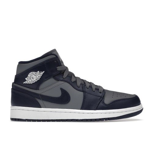 Кроссы Jordan 1 Mid Georgetown - мужская сетка размеров