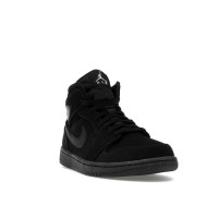 Jordan 1 Mid Black Black White