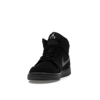Jordan 1 Mid Black Black White
