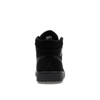 Jordan 1 Mid Black Black White