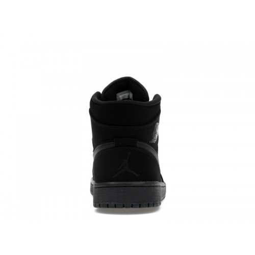 Air Jordan 1 Retro Mid Black - мужская сетка размеров