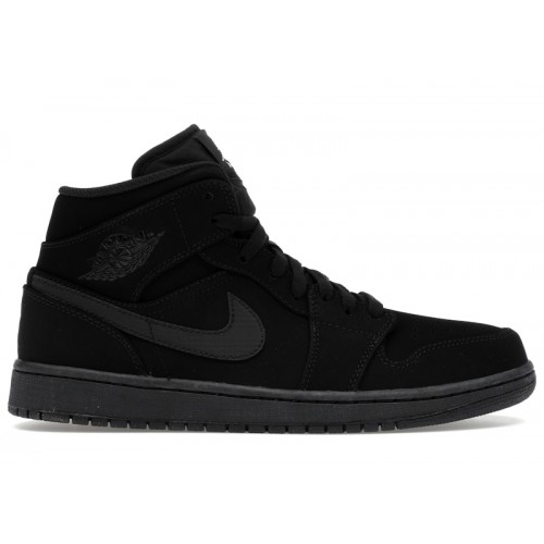 Air Jordan 1 Retro Mid Black - мужская сетка размеров
