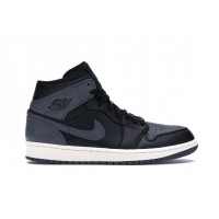 Кроссовки Jordan 1 Retro Mid Black Dark Grey
