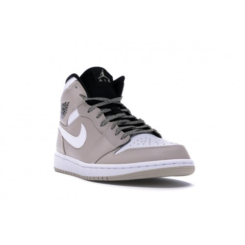 Кроссы Jordan 1 Mid Desert Sand - мужская сетка размеров