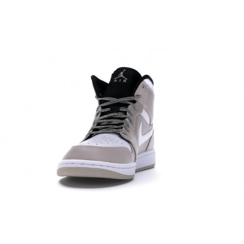 Кроссы Jordan 1 Mid Desert Sand - мужская сетка размеров