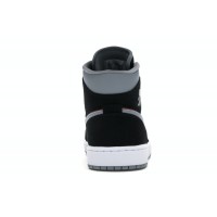 Jordan 1 Mid Black Particle Grey Gym Red