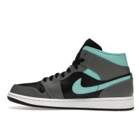 Jordan 1 Mid Grey Aqua