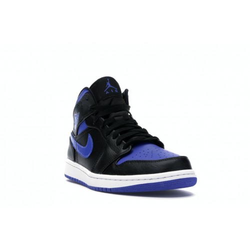 Кроссы Jordan 1 Mid Royal (2020) - мужская сетка размеров