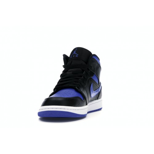 Кроссы Jordan 1 Mid Royal (2020) - мужская сетка размеров