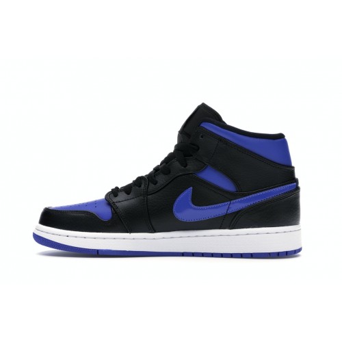 Кроссы Jordan 1 Mid Royal (2020) - мужская сетка размеров