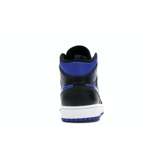 Кроссы Jordan 1 Mid Royal (2020) - мужская сетка размеров