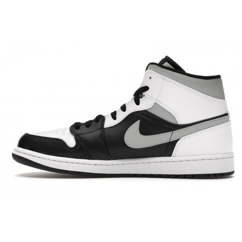 Кроссы Jordan 1 Mid White Shadow - мужская сетка размеров