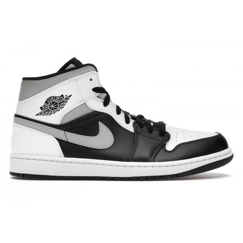 Кроссы Jordan 1 Mid White Shadow - мужская сетка размеров