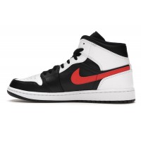 Jordan 1 Mid Black Chile Red White