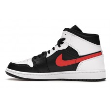 Jordan 1 Mid Black Chile Red White