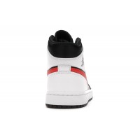 Jordan 1 Mid Black Chile Red White