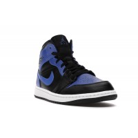 Jordan 1 Mid Hyper Royal Tumbled Leather
