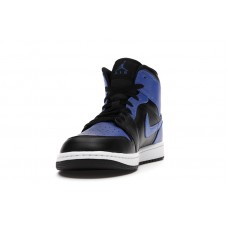 Jordan 1 Mid Hyper Royal Tumbled Leather