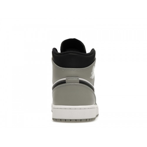 Кроссы Jordan 1 Mid Light Smoke Grey Anthracite - мужская сетка размеров