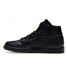 Jordan 1 Mid Triple Black