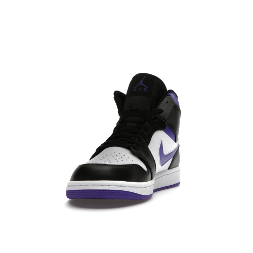 Кроссы Jordan 1 Mid Dark Iris - мужская сетка размеров