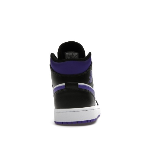 Кроссы Jordan 1 Mid Dark Iris - мужская сетка размеров