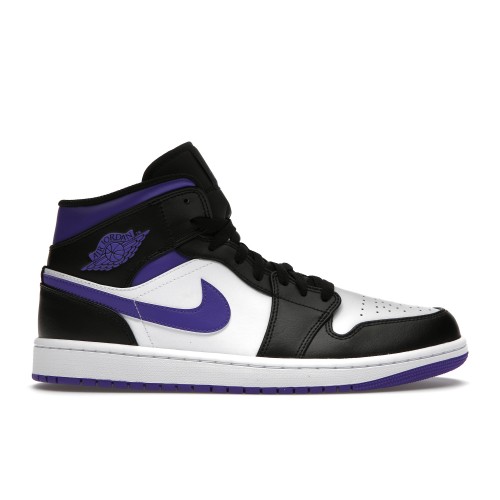 Кроссы Jordan 1 Mid Dark Iris - мужская сетка размеров