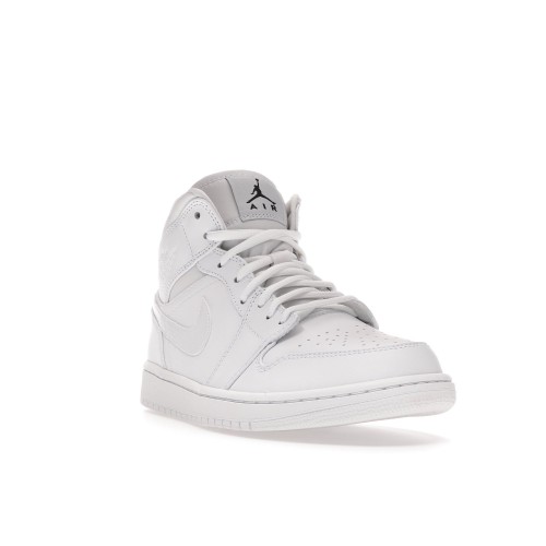 Кроссы Jordan 1 Retro Mid White (2017) - мужская сетка размеров