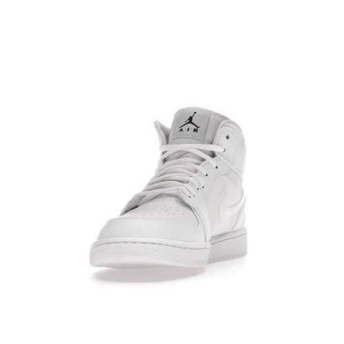 Кроссы Jordan 1 Retro Mid White (2017) - мужская сетка размеров