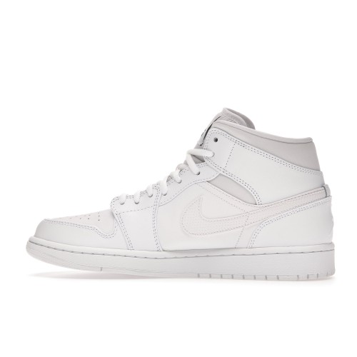 Кроссы Jordan 1 Retro Mid White (2017) - мужская сетка размеров