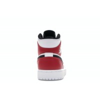 Jordan 1 Mid White Black Gym Red