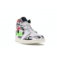 Jordan 1 Mid All Over Logos