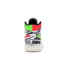 Jordan 1 Mid All Over Logos