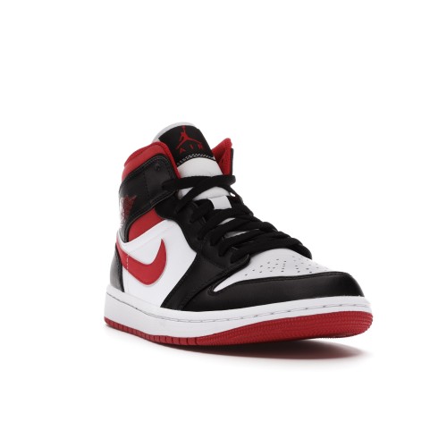 Кроссы Jordan 1 Mid Gym Red Black White - мужская сетка размеров