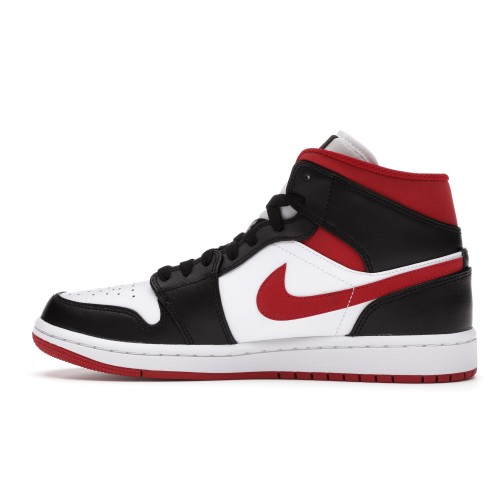 Кроссы Jordan 1 Mid Gym Red Black White - мужская сетка размеров