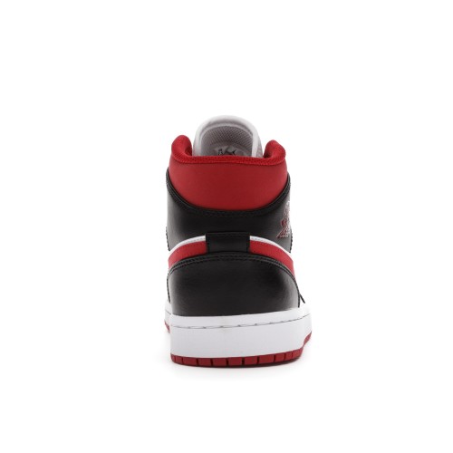 Кроссы Jordan 1 Mid Gym Red Black White - мужская сетка размеров